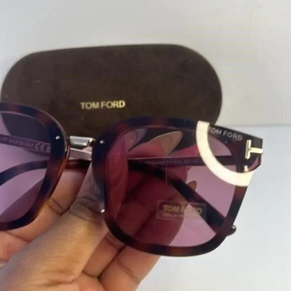 New Authentic TOM FORD TF1014 52Y Philippa 68MM Square Sunglasses
